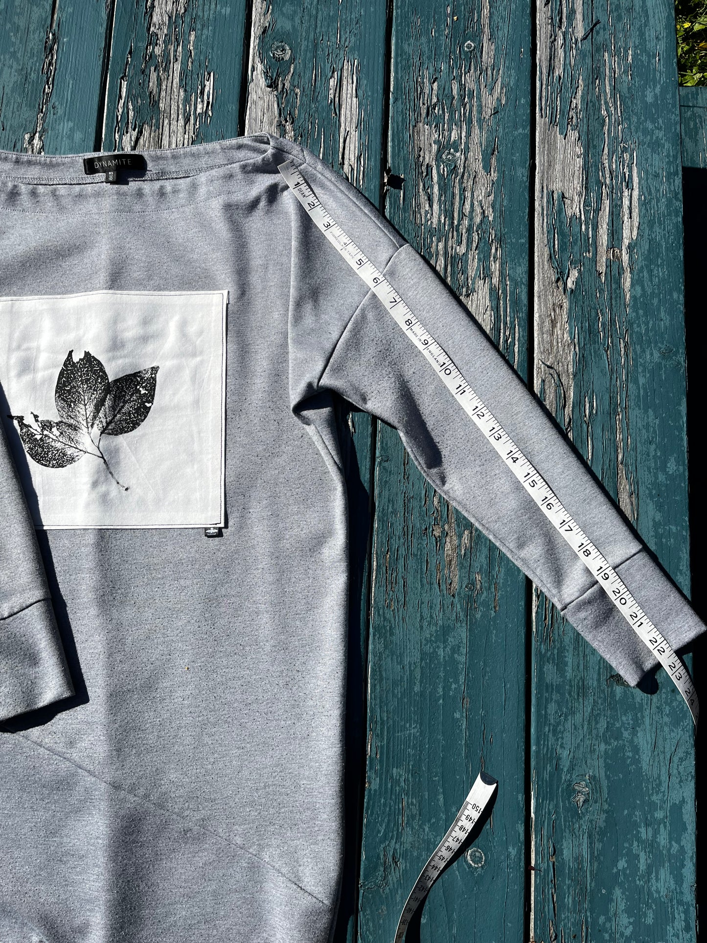 Tunique grise « feuilles» Small