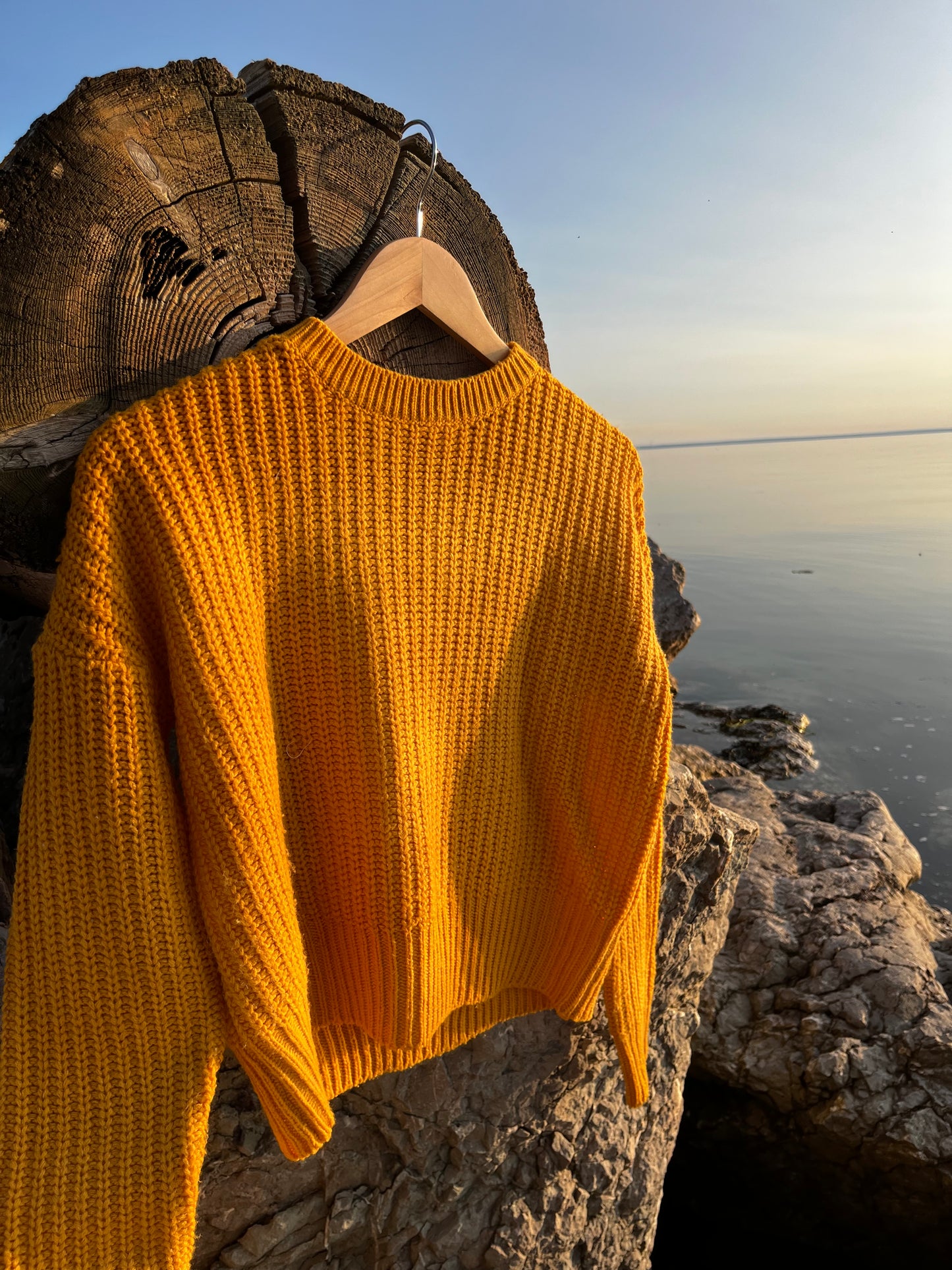 Tricot jaune « framboisier » xsmall