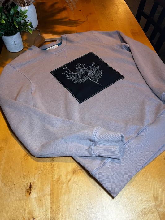 Chandail crewneck « cèdre » lila - Médium (unisexe)