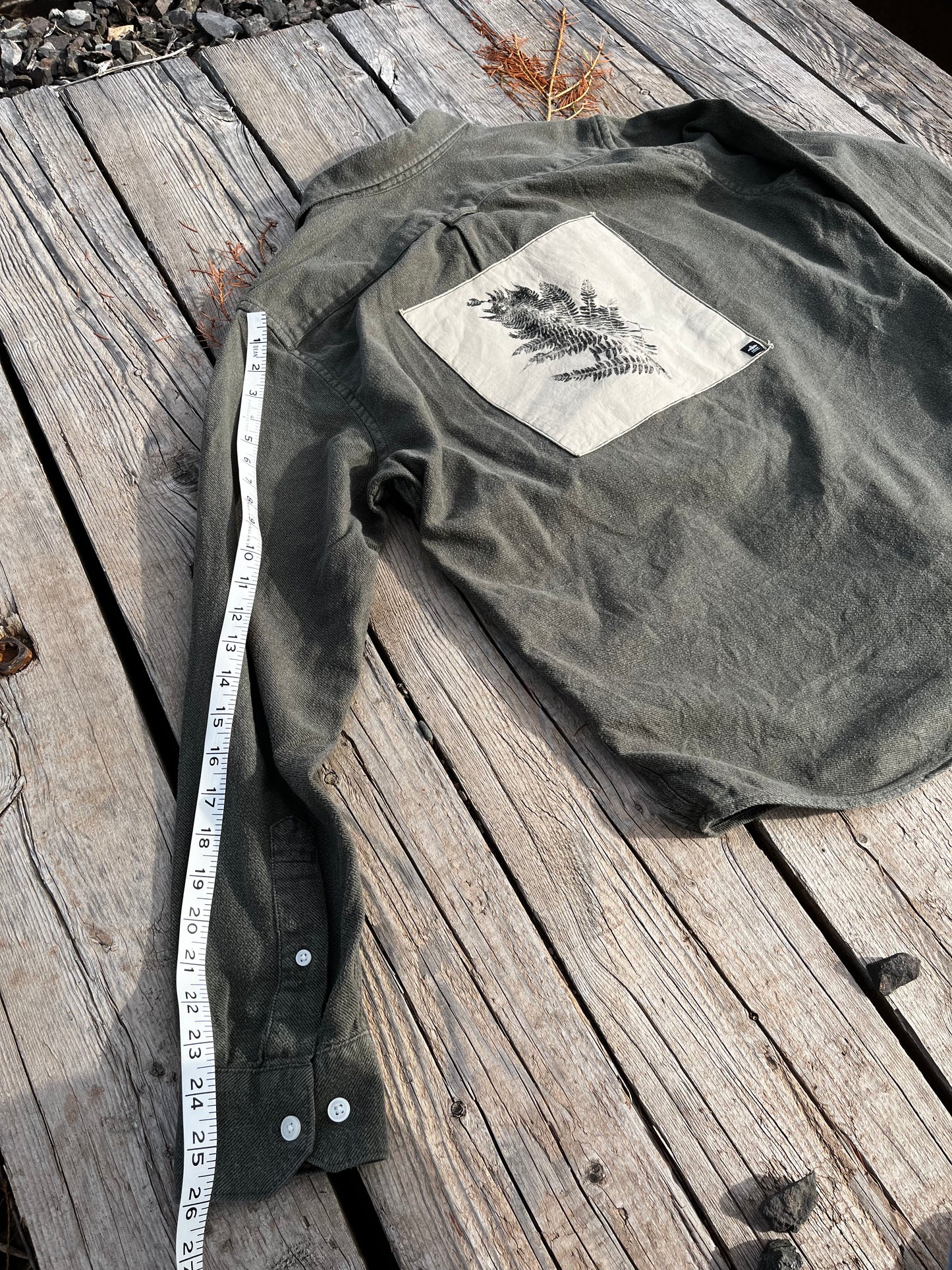 Chemise Kaki « fougère » Large (unisexe)